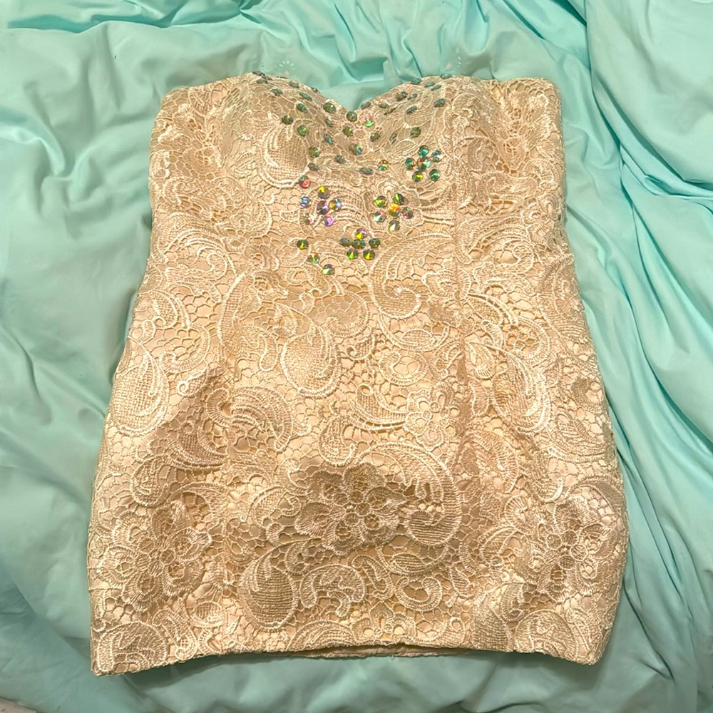 Custom short beaded dress